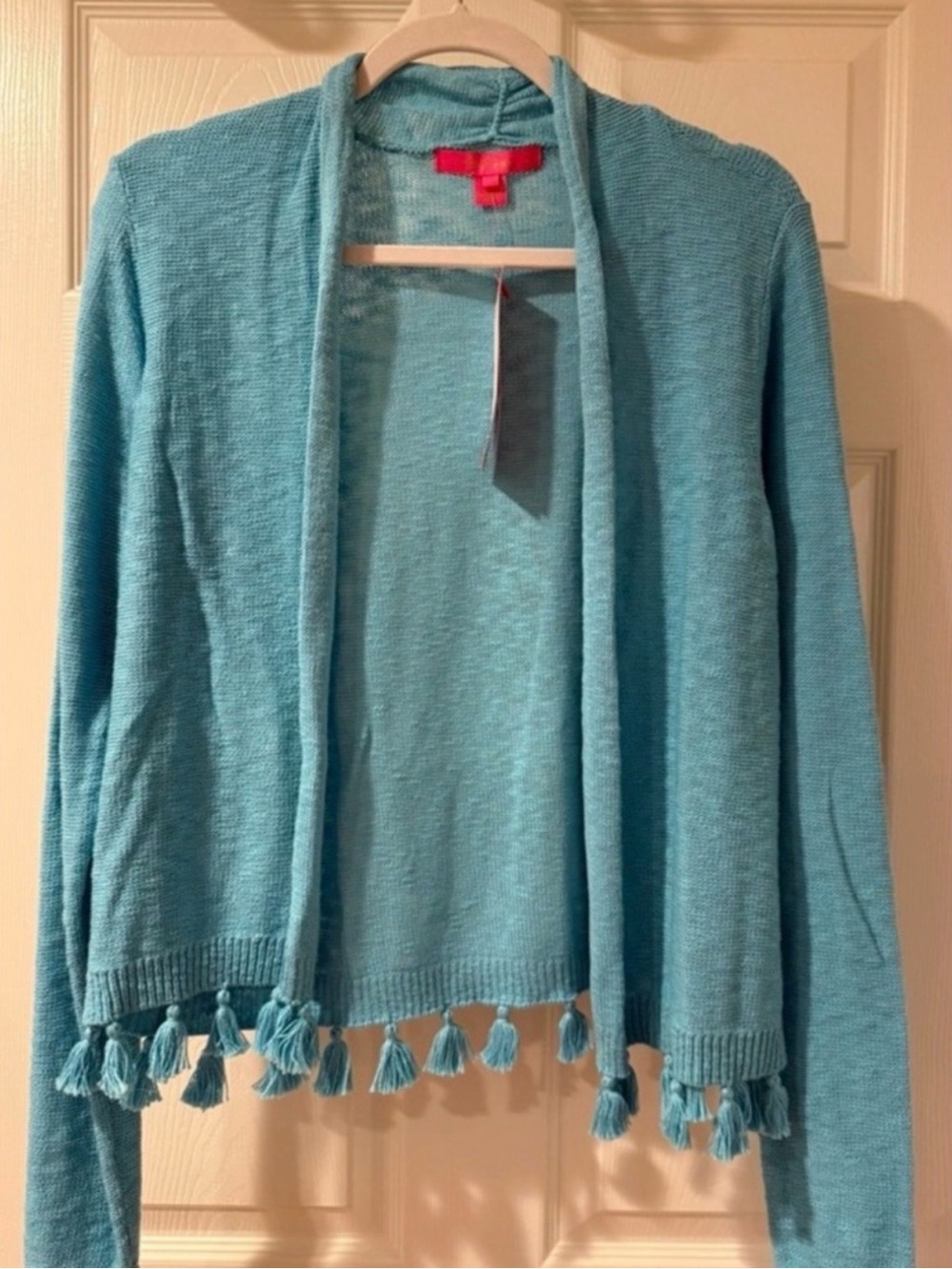 Lilly Pulitzer Blue Cardigan with Tassels - Picture 2 of 2